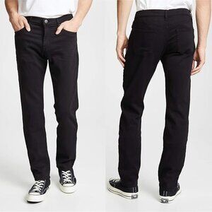 J Brand Kane Straight Fit Jeans In Eco Seriously Black Size 29 x 32